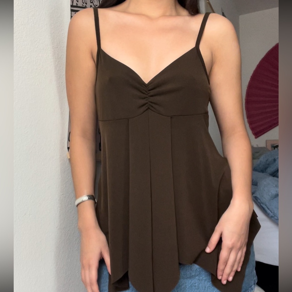 Y2K Brown Fairy Top